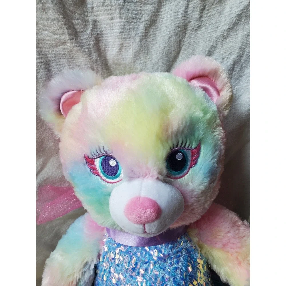 Build A Bear Fairy Bear Plush Pastel Tie Dye 16